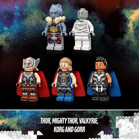 LEGO Marvel The Goat Boat 76208 Building Kit; Collectible Thor Construction Toy with 5 Minifigures for Kids Aged 8+ (564 Pieces) in Saudi Arabia