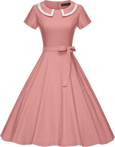 GownTown Womens Dresses 1950s Vintage Swing Stretchy Dresses in Saudi Arabia