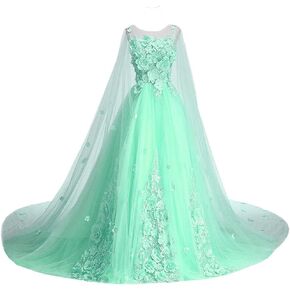 YJNXHN Women's 3D Floral Quinceanera Dresses Sweet 15 16 Prom Ball Gown Evening Party Dress in Saudi Arabia