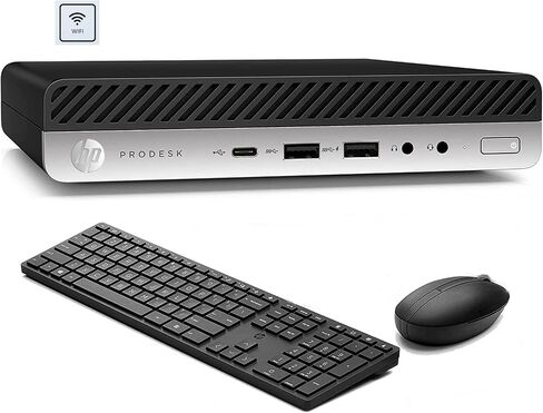 HP ProDesk 400 G3 Mini Computers Office Micro Desktop,i5 Tiny Desktop PC WiFi Business,7500t,8GB DDR4,256GB SSD,Built in WiFi+BT,HDMI,Windows 10,Wireless Keyboard and Mouse + TJJ Mouse Pad(Renewed) in Saudi Arabia