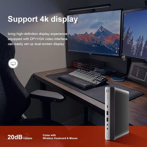 HP ProDesk 400 G3 Mini Computers Office Micro Desktop,i5 Tiny Desktop PC WiFi Business,7500t,8GB DDR4,256GB SSD,Built in WiFi+BT,HDMI,Windows 10,Wireless Keyboard and Mouse + TJJ Mouse Pad(Renewed) in Saudi Arabia