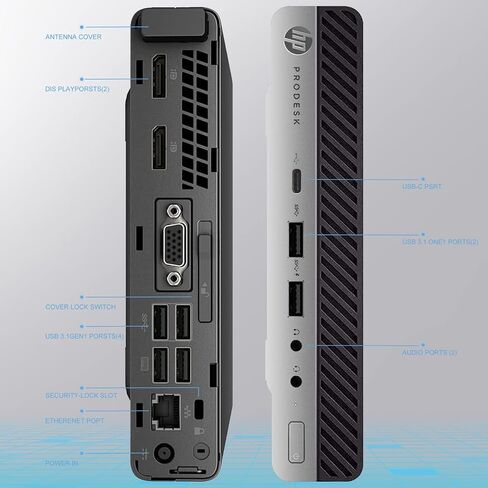 HP ProDesk 400 G3 Mini Computers Office Micro Desktop,i5 Tiny Desktop PC WiFi Business,7500t,8GB DDR4,256GB SSD,Built in WiFi+BT,HDMI,Windows 10,Wireless Keyboard and Mouse + TJJ Mouse Pad(Renewed) in Saudi Arabia