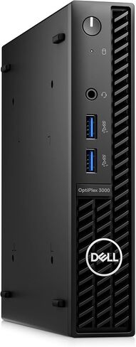 Dell OptiPlex 3000 Desktop Computer - Intel Core i5 12th Gen i5-12500T Hexa-core (6 Core) 2 GHz - 16 GB RAM DDR4 SDRAM - 256 GB M.2 PCI Express NVMe 3.0 x4 SSD - Micro PC - Black in Kuwait