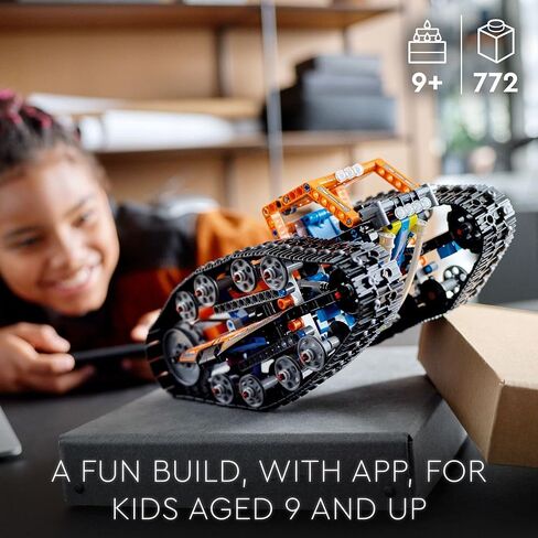 LEGO Technic App-Controlled Transformation Vehicle 42140 Model Building Kit; 2-in-1 Flip Car Toy; for Ages 9+ (772 Pieces) in Saudi Arabia