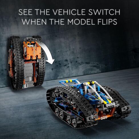 LEGO Technic App-Controlled Transformation Vehicle 42140 Model Building Kit; 2-in-1 Flip Car Toy; for Ages 9+ (772 Pieces) in Saudi Arabia