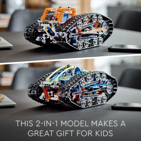 LEGO Technic App-Controlled Transformation Vehicle 42140 Model Building Kit; 2-in-1 Flip Car Toy; for Ages 9+ (772 Pieces) in Saudi Arabia