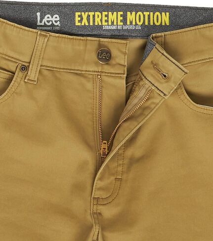 Lee Men's Extreme Motion 5-Pocket Synthetic Straight Pant in Kuwait