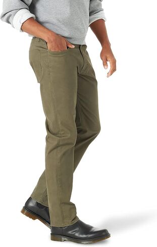 Lee Men's Extreme Motion 5-Pocket Synthetic Straight Pant in Kuwait