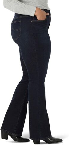 Lee Women's Plus Size High Rise Mini Flare Jean in Saudi Arabia