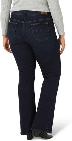 Lee Women's Plus Size High Rise Mini Flare Jean in Saudi Arabia