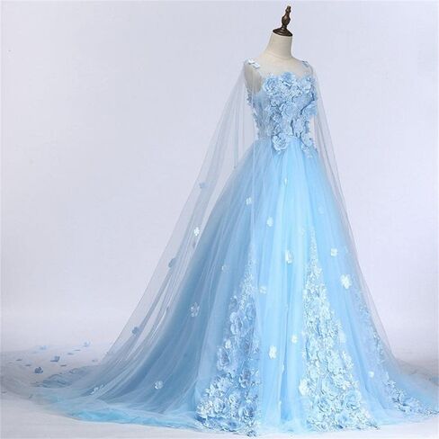 YJNXHN Women's 3D Floral Quinceanera Dresses Sweet 15 16 Prom Ball Gown Evening Party Dress in Saudi Arabia