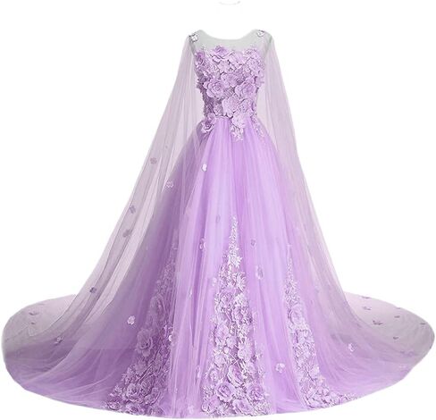 YJNXHN Women's 3D Floral Quinceanera Dresses Sweet 15 16 Prom Ball Gown Evening Party Dress in Kuwait