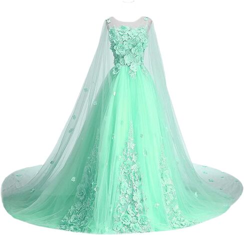 YJNXHN Women's 3D Floral Quinceanera Dresses Sweet 15 16 Prom Ball Gown Evening Party Dress in Saudi Arabia