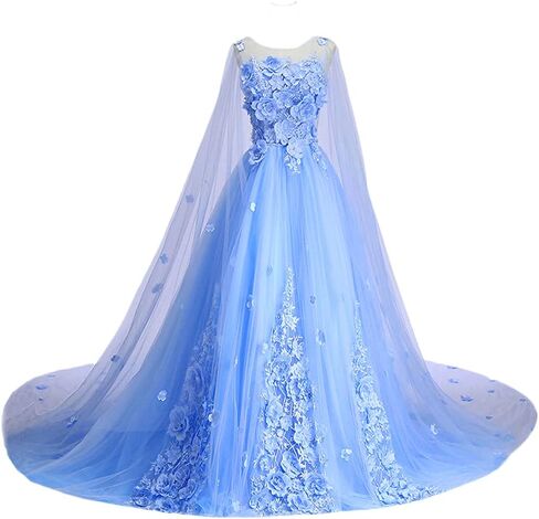 YJNXHN Women's 3D Floral Quinceanera Dresses Sweet 15 16 Prom Ball Gown Evening Party Dress in Kuwait