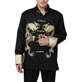 BTRC Mens Oriental Tai Chi Kung Fu Tang East Asian Chinese Top Jacket Coat