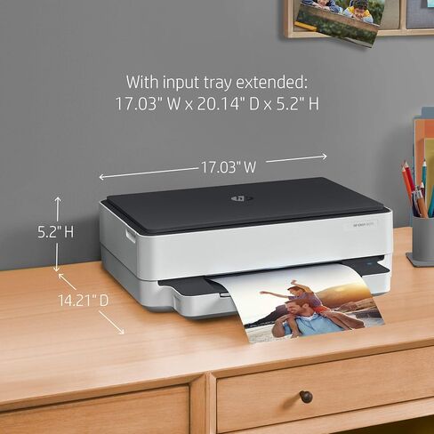 HP ENVY 6075 Wireless All-in-One Printer, Includes 2 Years of Ink Delivered, Mobile Print, Scan & Copy (8QQ97A) in Saudi Arabia