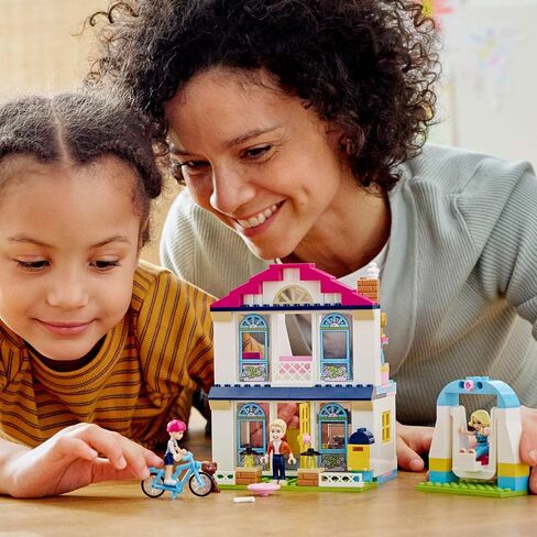 LEGO Friends 4+ Stephanie’s House 41398 Mini-Doll’s House, Lets Kids Role-Play Family Life Friends Stephanie, Alicia and James (170 Pieces) in Saudi Arabia