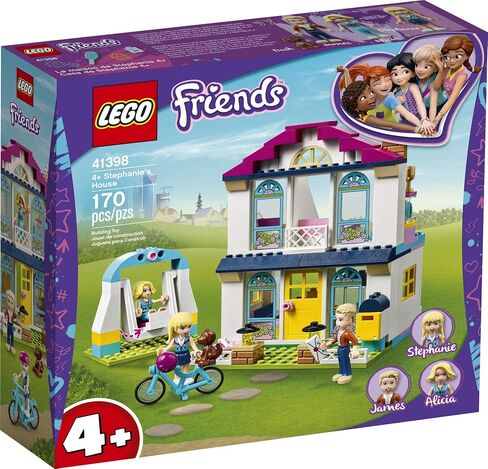 LEGO Friends 4+ Stephanie’s House 41398 Mini-Doll’s House, Lets Kids Role-Play Family Life Friends Stephanie, Alicia and James (170 Pieces) in Saudi Arabia