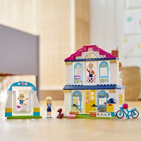 LEGO Friends 4+ Stephanie’s House 41398 Mini-Doll’s House, Lets Kids Role-Play Family Life Friends Stephanie, Alicia and James (170 Pieces) in Saudi Arabia