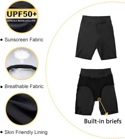 شورت سباحة نسائي من Tournesol بخصر عالٍ لباس سباحة وملابس سباحة طويلة تانكيني للأولاد in Kuwait