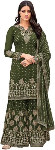 Heni Fashion Indian/Pakisatni Party/Wedding Wear Readymade Sharara Salwar Kameez/Salwar Suit for Women in Kuwait