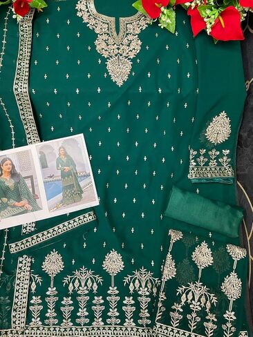 Heni Fashion Indian/Pakisatni Party/Wedding Wear Readymade Sharara Salwar Kameez/Salwar Suit for Women in Kuwait