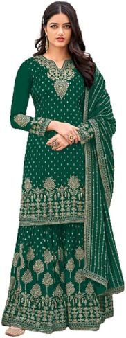 Heni Fashion Indian/Pakisatni Party/Wedding Wear Readymade Sharara Salwar Kameez/Salwar Suit for Women in Kuwait