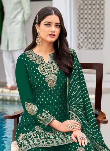 Heni Fashion Indian/Pakisatni Party/Wedding Wear Readymade Sharara Salwar Kameez/Salwar Suit for Women in Kuwait