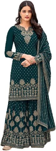 Heni Fashion Indian/Pakisatni Party/Wedding Wear Readymade Sharara Salwar Kameez/Salwar Suit for Women in Kuwait