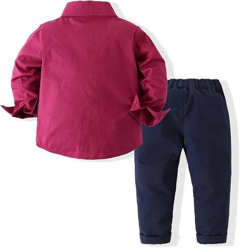 Pinstripe Plaid Suit Set for Boys Dresswear Fake Vest and Pant, Boys Gentleman Suit in Saudi Arabia