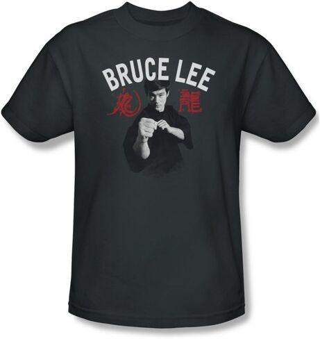 Bruce Lee Men's Ready T-Shirt Charcoal in Saudi Arabia
