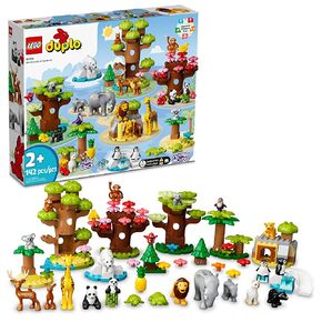 LEGO DUPLO Town Wild Animals of The World 10975 Building Toy Set for Preschool Kids, Toddler Boys and Girls Ages 2+ (142 Pieces) in Saudi Arabia