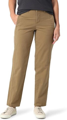 بنطال Lee نسائي Ultra Lux متوسط ​​الارتفاع مريح بأرجل مستقيمة in Kuwait