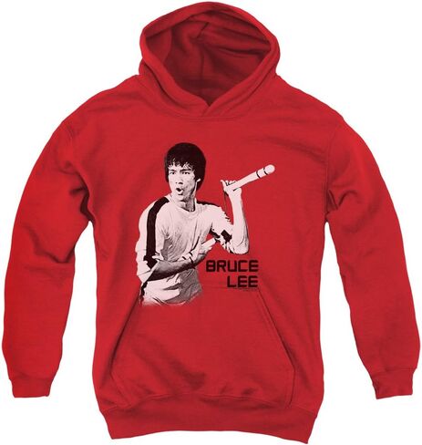 Bruce Lee Nunchucks Unisex Youth Pull-Over Hoodie for Boys and Girls in Saudi Arabia