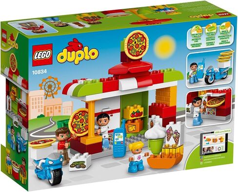 LEGO DUPLO My Town Pizzeria 10834, Preschool, Pre-Kindergarten Large Building Block Toys for Toddlers (57 Pieces) (Discontinued by Manufacturer) in Saudi Arabia