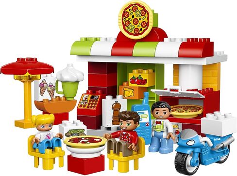 LEGO DUPLO My Town Pizzeria 10834, Preschool, Pre-Kindergarten Large Building Block Toys for Toddlers (57 Pieces) (Discontinued by Manufacturer) in Saudi Arabia