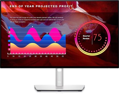 Dell UltraSharp 23.8 Inch Adjustable Monitor FHD (Full HD) Infinity Edge - U2422H, 1920x1080 16:9 8ms, 16.7 Million Colors, Color Gamut 100% sRGB, Tilt, Swivel, Pivot, Height Adjustable (Renewed) in Saudi Arabia