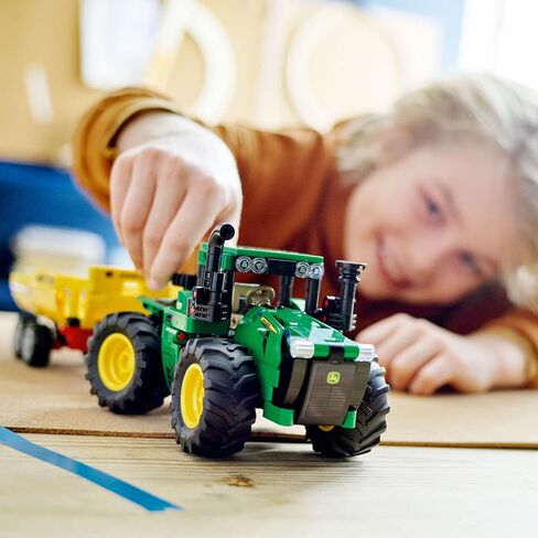 LEGO Technic John Deere 9620R 4WD Tractor 42136 Model Building Kit; A Project Designed for Kids Who Love Tractor Toys; Complete with Tipping Trailer; for Ages 8+ (390 Pieces) in Saudi Arabia
