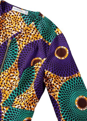 SHENBOLEN Women African Print Shirt Ankara Long Sleeves Top in Saudi Arabia