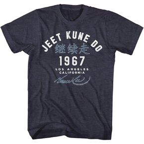 Bruce Lee - Mens Academy '67 T-Shirt, Size: X-Large, Color: Navy Heather in Kuwait