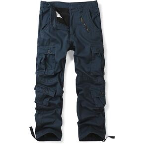 بنطال عسكري من القطن مبطن بالصوف للرجال، كاجوال للعمل القتالي في الهواء الطلق مع 8 جيوب in Kuwait