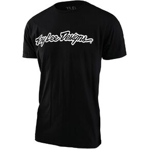 Troy Lee Designs Mens Signature Short Sleeve Tee, Motocross Dirtbike Mountain Bike Shirt, Adult