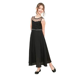 Sunny Fashion Girls Dress Rhinestone Chiffon Bridesmaid Dance Ball Maxi Gown