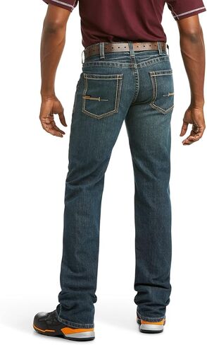 بنطلون جينز رجالي من ARIAT Rebar M5 Durastretch ذو ساق مستقيمة in Kuwait