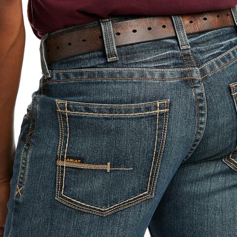 بنطلون جينز رجالي من ARIAT Rebar M5 Durastretch ذو ساق مستقيمة in Kuwait