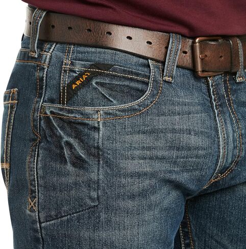 بنطلون جينز رجالي من ARIAT Rebar M5 Durastretch ذو ساق مستقيمة in Kuwait