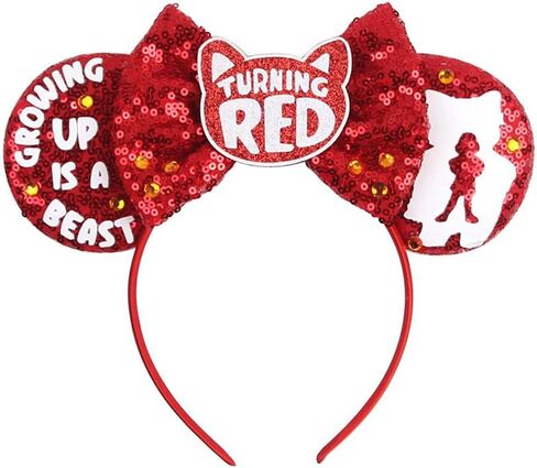 Turn Red Panda Costume Headbands FurryTurn Red Panda Ear Headband Party Decoration For Halloween Girls & Boys in Kuwait