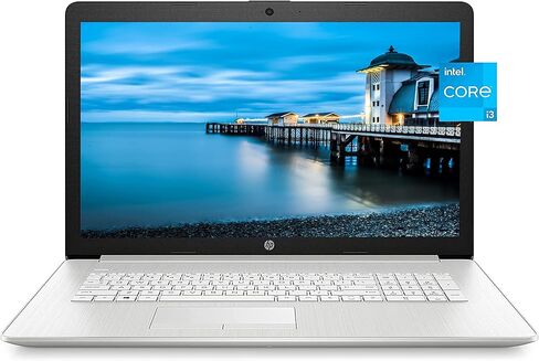 HP Notebook Laptop, 17.3" HD+ Display, 11th Gen Intel Core i3-1115G4 Processor, Intel UHD Graphics, 32GB DDR4 RAM, 2TB PCIe SSD, Wi-Fi 5, HD Webcam, HDMI, RJ-45 Port, Windows 11 Home, Silver in Saudi Arabia