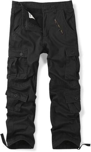 Men's Fleece Lined Cotton Military Cargo Pant Casual Outdoor Combat Work Pant with 8 Pocket in Saudi Arabia