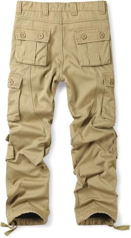 Men's Fleece Lined Cotton Military Cargo Pant Casual Outdoor Combat Work Pant with 8 Pocket in Saudi Arabia